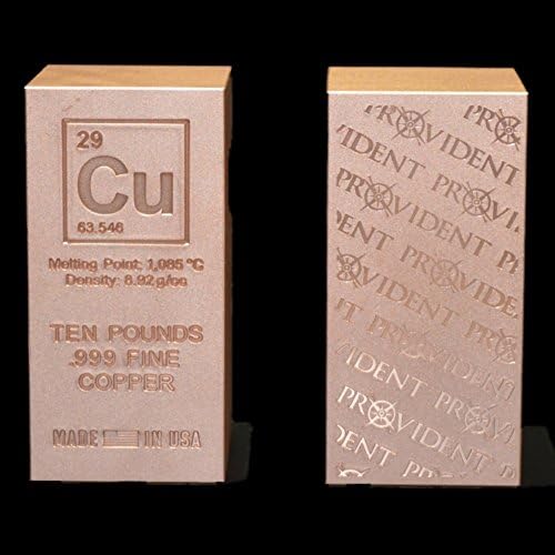 10 Pound Pure Copper Bar Ingot Bullion