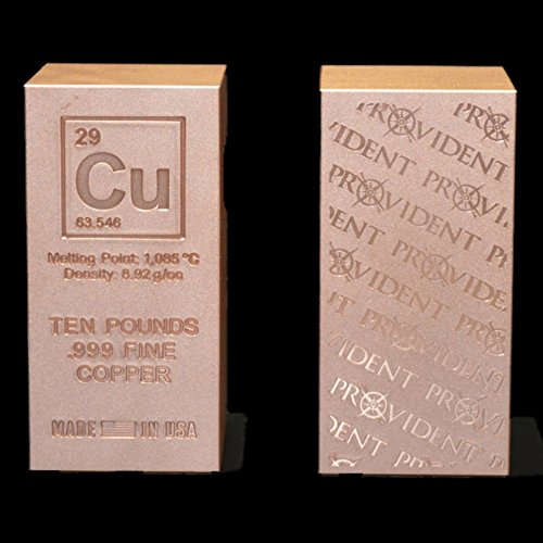 10 Pound Pure Copper Bar Ingot Bullion