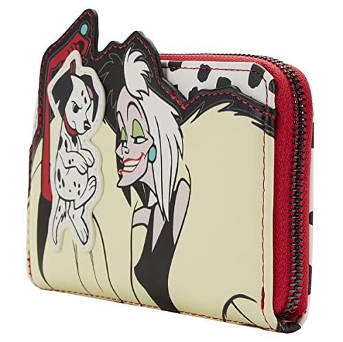 Loungefly Disney 101 Dalmatians Villains Scene Cruella Wallet 101 Dalmatians One Size