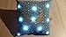 coussin lumineux dimension 20x20cm bleu canard étoilée motif spiderman