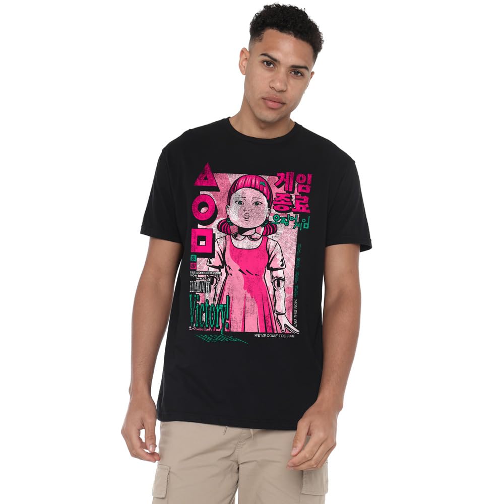 Squid Game Young-Ee Comic Anime Unisex T Shirt, Black, XXXX-Large