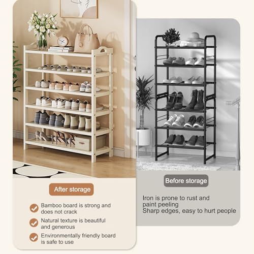 Étagère à chaussures verticale peu encombrant meuble rangement mince