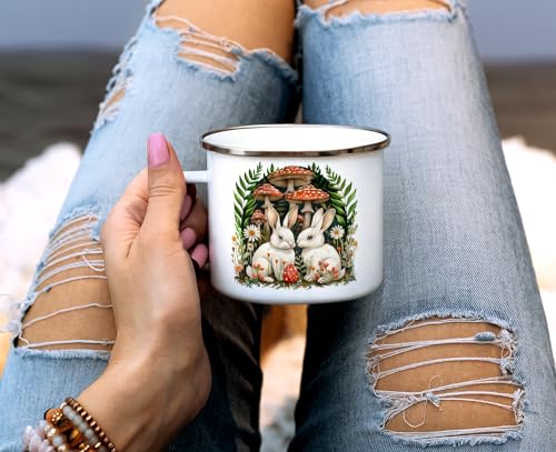 Taza Campestre Loftipop Woodland Bunnies 16oz miniatura 3