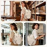 Leathario Mochila Mujer Antirrobo e Impermeable, Mochila...