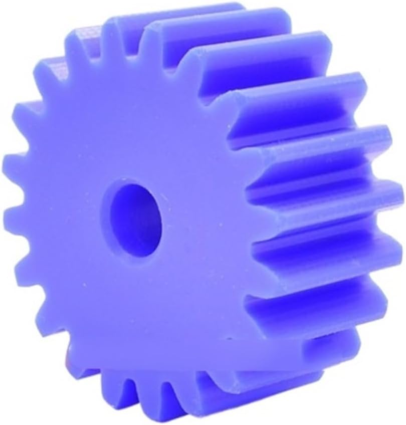 Industrial helical Gear 1pcs 28T-56T 2M Blue Nylon Spur Gear 28 30 32 34 35 36 38 40 42 44 45 48 50 52 55 56 Teeth Plastic Flat Cylindrical Drive Gears (Size : 38 Teeth (OD 80mm))