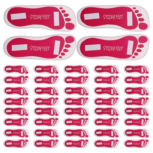 Patchs autocollants jetables pieds rose pour bronzage par pulvérisation et soins de beauté