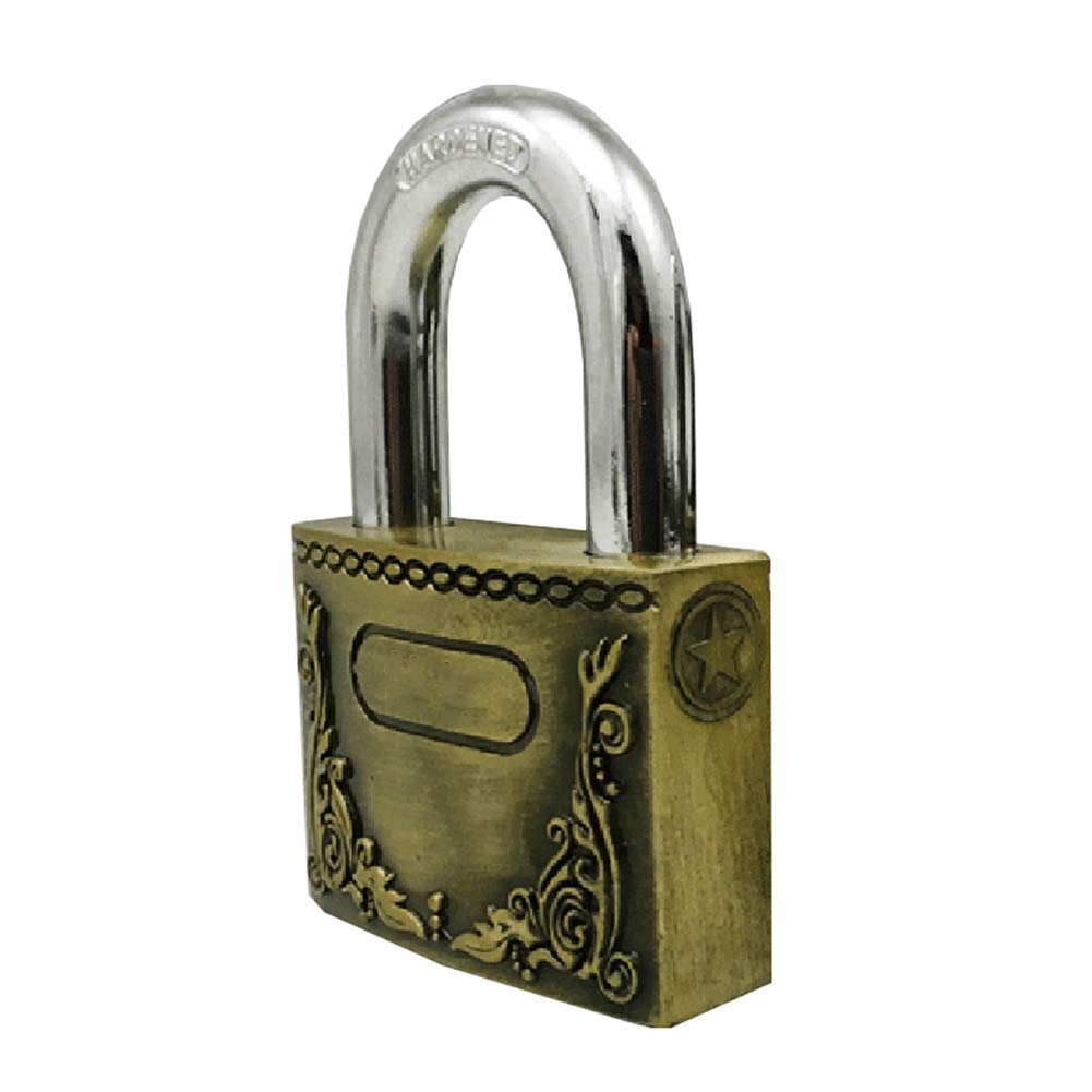 Sdydsge Style1 Padlock， Brass Key Padlock With 3 Keys,Waterproof And Anti-Rust And Anti-Theft Security Lock,The Width Of The Body Is 40Mm,50Mm,60Mm