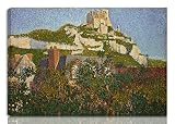 Paul Signac Ã‰tiré Giclée Impression sur Toile-De célèbres Tableaux Beaux Arts Affiche-La Reproduction Décoration Murale Prêt à accrocher(Les Andelys Château Gaillard)#NK