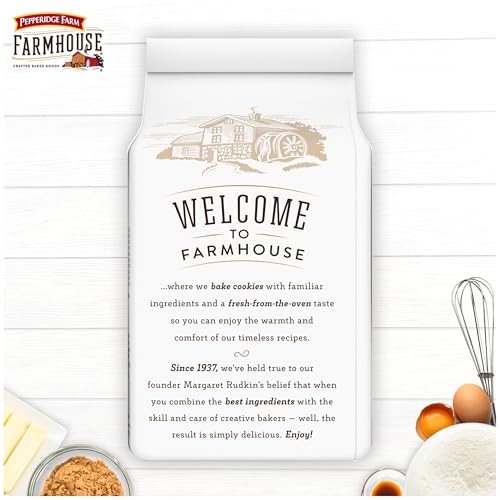 Image of Pepperidge Farm Farmhouse Thin and Crispy Dark Chocolate Chip Cookies, 6.9 OZ Bag (14 Cookies) (Pack of 4)