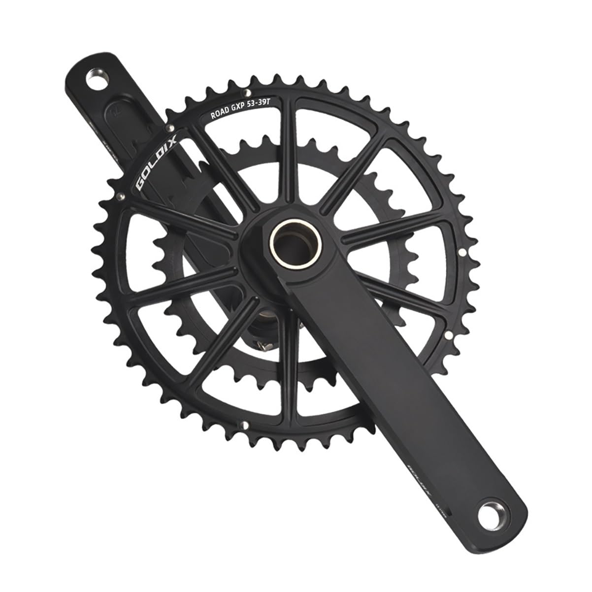 Set di Pedivelle per Bicicletta da Strada 165/170/172,5/175mm Pedivelle Montaggio Diretto GXP Guarnitura 50-34T/ 52-36T /53-39T Doppio Ingranaggio per 9-12 velocità(53-39T,172.5mm)