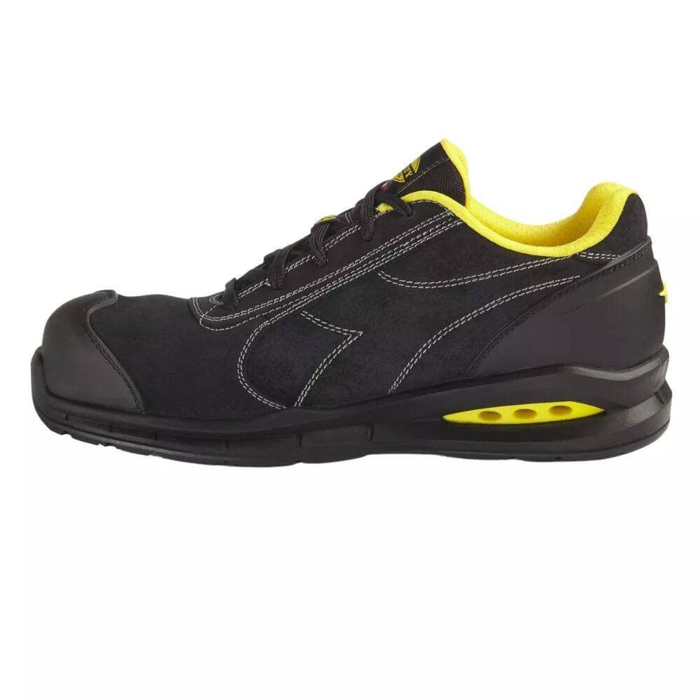 Diadora Run Net Airbox Master Low S3 SRC ESD, Scarpe da Ginnastica Unisex-Adulto, Nero, 42 EU