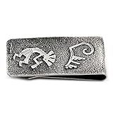 Kokopelli .925 Sterling Silver Ray Begay Certified Authentic Handmade Navajo Native American Money Clip