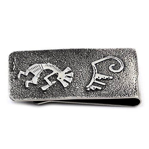 Kokopelli .925 Sterling Silver Ray Begay Certified Authentic Handmade Navajo Native American Money Clip