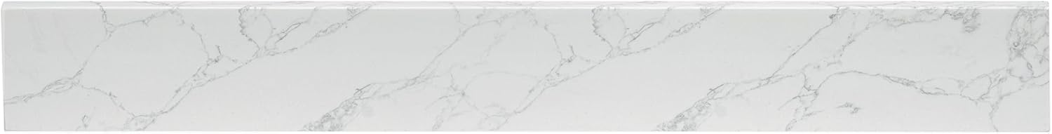 36 Inch Bathroom Vanity Backsplash Engineered Marble Stone Sink Backsplashes for Vanities Countertop Bath Fixtures Accessories Grain White