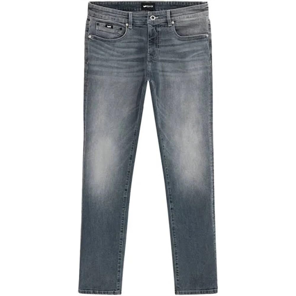gas Jeans Stretch Albert Simple Rev 57gm Grey Denim