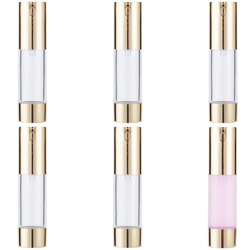 Botellas de bomba de vacío de 15ml ideales para llevar tus cosméticos de viaje