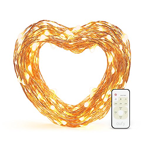 eufy 33 ft LED Decorative Lights Dimmable with Remote Control, Starlit String Lights