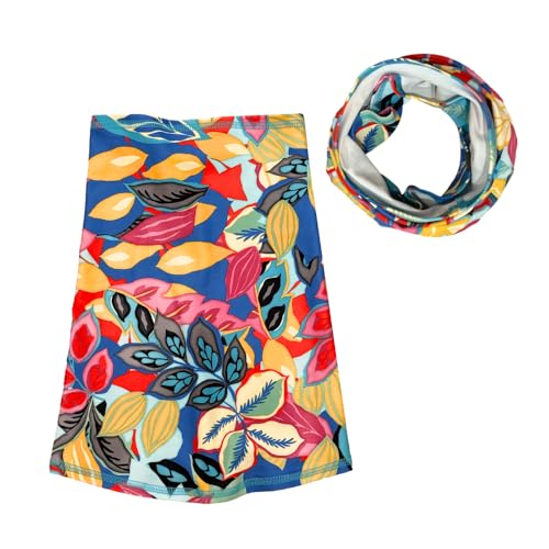 Image of BANDI UPF 50+ Sun Protective Wrap - Reversible Neck Gaiter, Lightweight Scarf with UV Protection for Travel, Made in USA