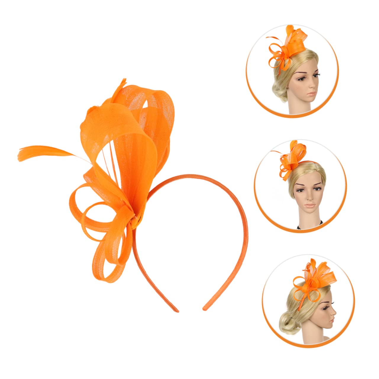 GALPADA 5pezzi Fascinator Elegante con Piume per Donne Cerchietto Decorativo per Feste e Tea Party Accessorio alla Moda per Cerimonie e Occasioni Speciali
