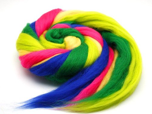 trolle-und-wolle Merinokammzug 100 g in Neon - Farben Cover