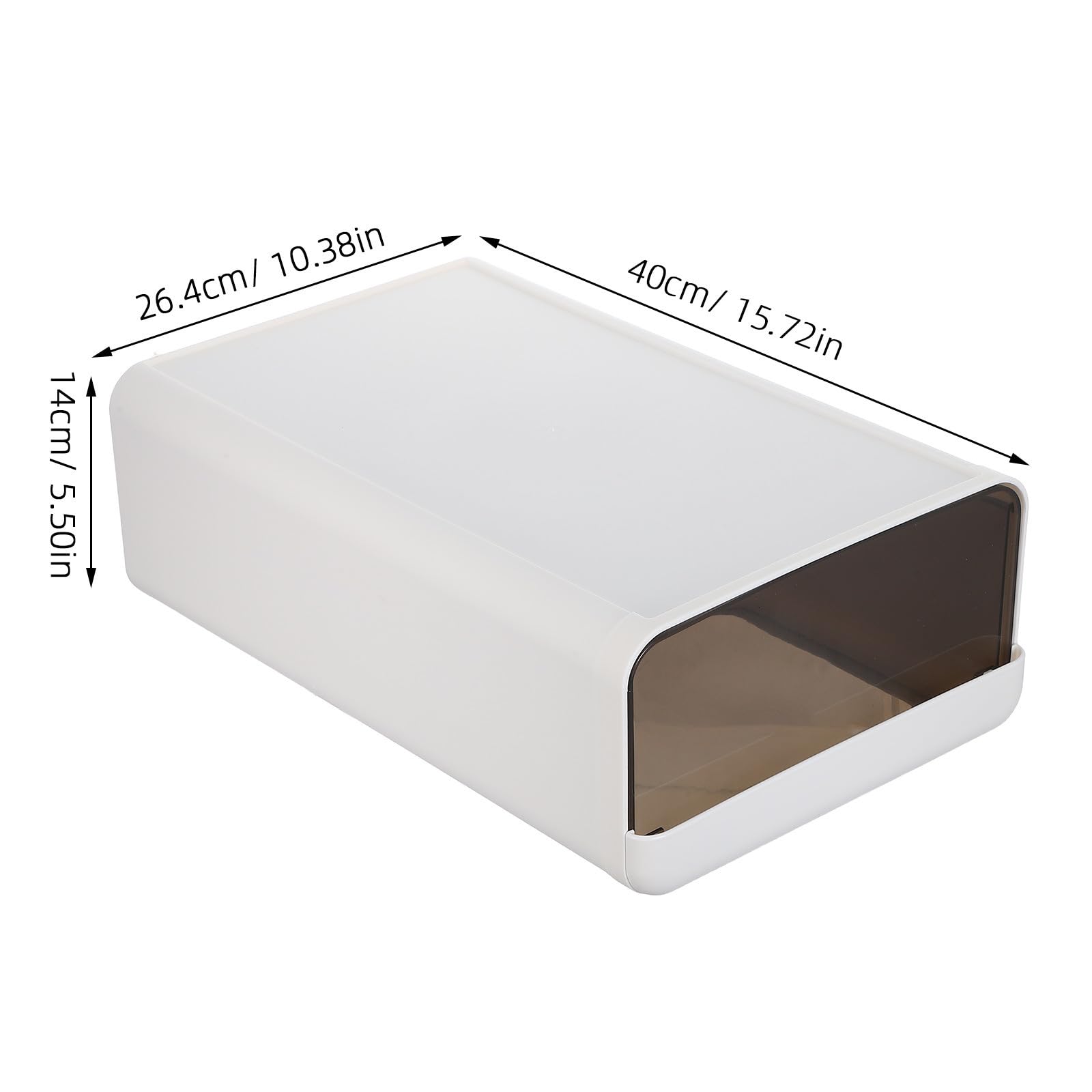 Alasum Organizador de Cajones para Ropa Interior y Pantis de Plástico Blanco Diseño Grueso y Bordes Redondeados para Maximizar Espacio en Vestidor