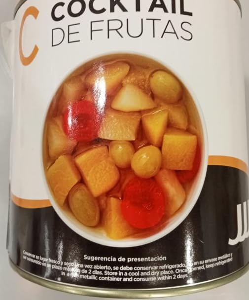 Cocktail de Fruits au Sirop, Très Grande Boîte de 3kg, Pour Collectivités et Fêtes