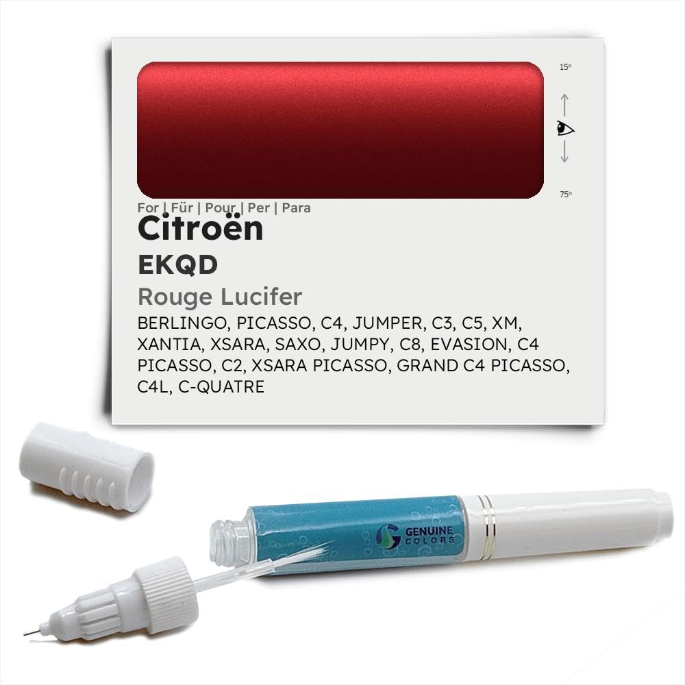Stylo de Retouche ROUGE LUCIFER EKQD pour Citroën Bordeaux BERLINGO PICASSO C4 JUMPER C3 C5 XM XANTIA XSARA SAXO JUMPY C8 EVASION C2 GRAND C4L C-QUATRE