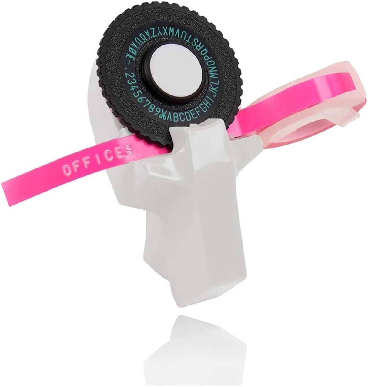 ミニポータブルプリンター DIY ハンドヘルドタイプライター ラベルメーカー 3Dエンボス加工 手動テープ用 オフィス用