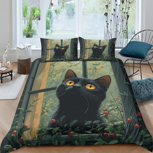 Housse de Couette Microfibre Hypoallergénique Ultra Douce avec Fermeture Éclair
