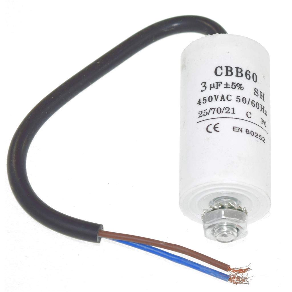 Ufixt Fits Universal 3Uf Capacitor With 19Cm Cable Connectors