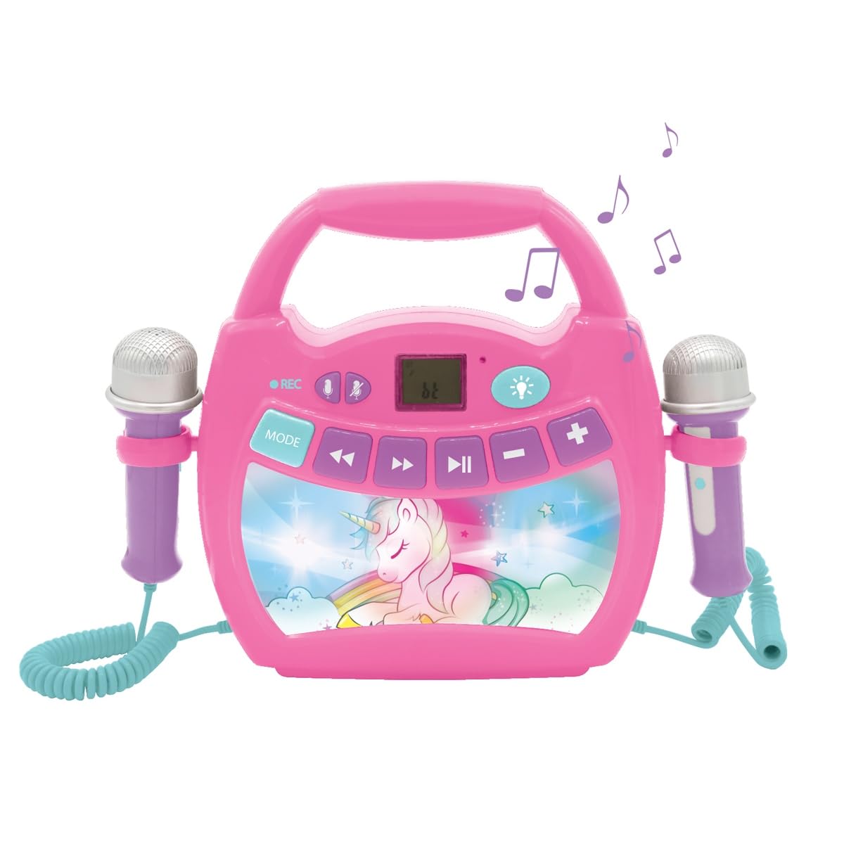 Amazon.com: LEXiBOOK Unicorn - Portable Karaoke Digital Player for