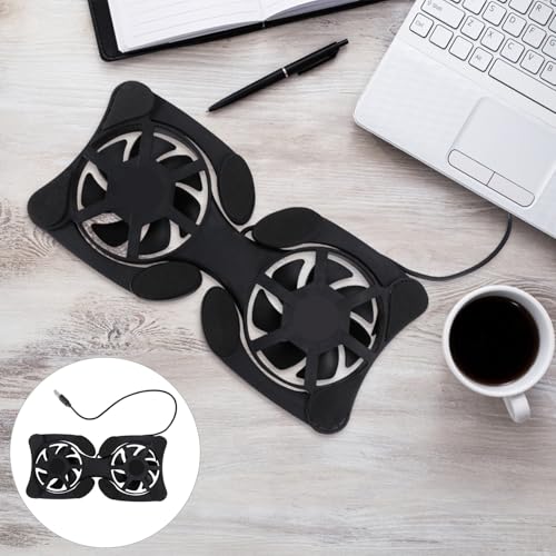 Base para portátil plegable con ventiladores USB Luxshiny miniatura 7