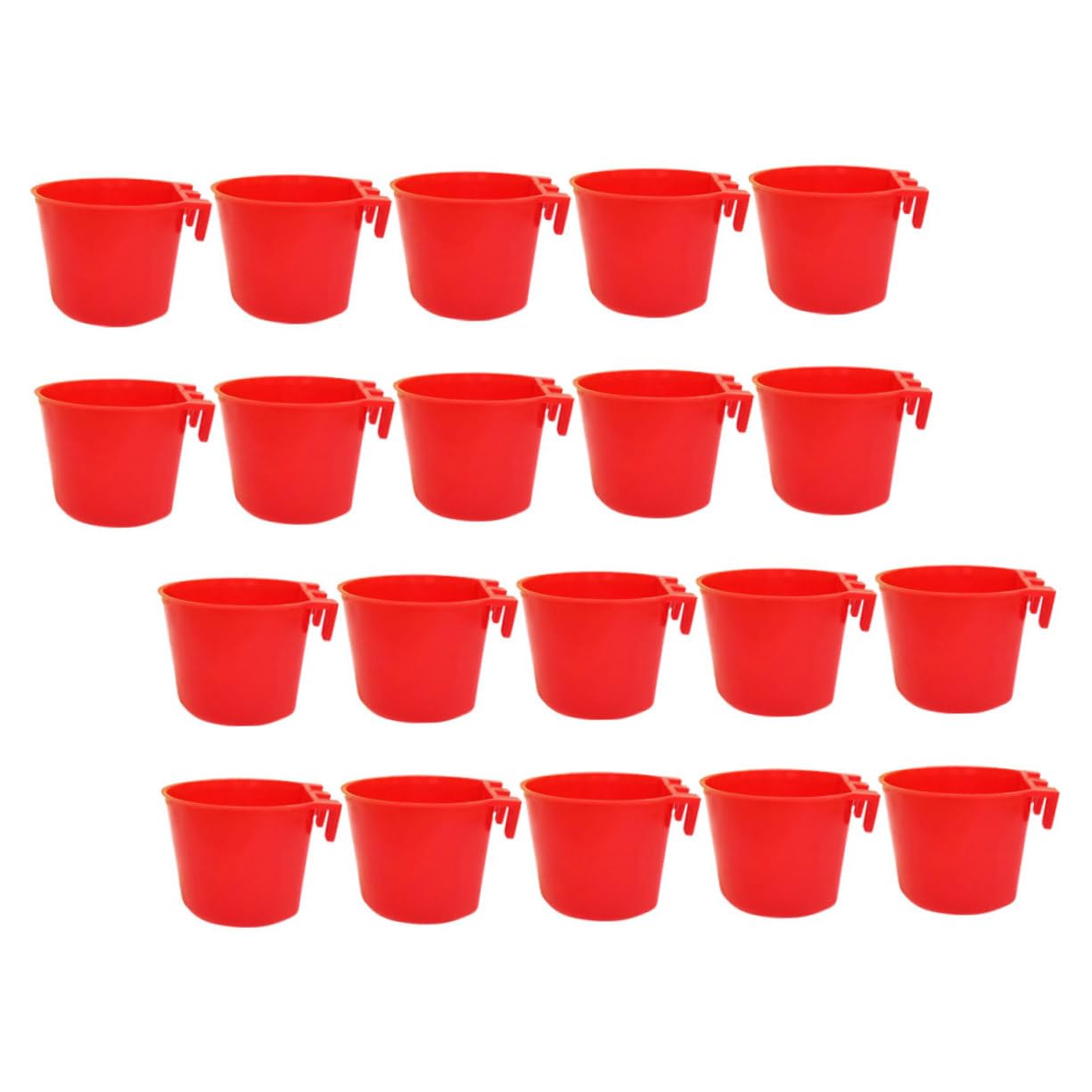 BESPORTBLE 4 Juegos De Comederos para Pájaros Tazas para Jaulas Cuencos para Loros Lavables Resistentes Y Duraderos 20 Unidades X 4