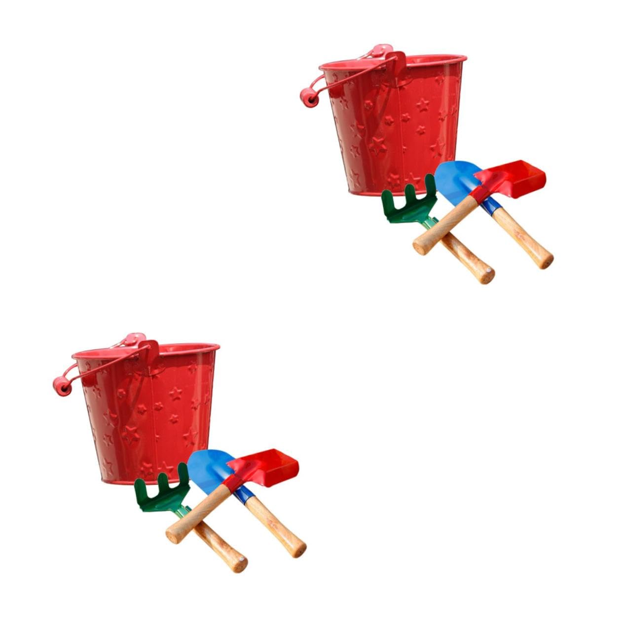 POPETPOP 2 Ensembles Ensemble de Jouets de Sable pour Enfants Trousse Enfant d'outil de Jardin Mini râteau de Jardin Pelle de Jardin Pratique Couleur Aléatoire