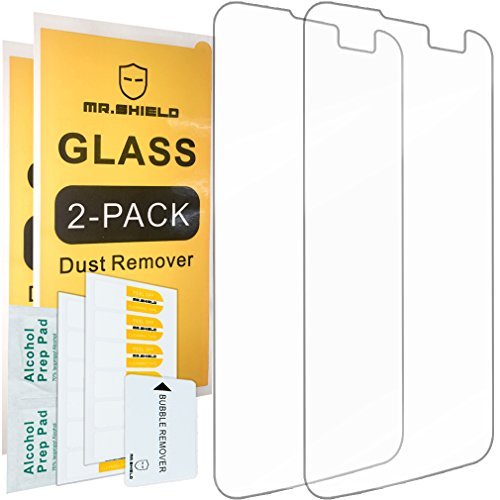 Mr.Shield Designed For LG Rebel LTE [Tempered Glass] [2-PACK] Screen Protector [0.3mm Ultra Thin 9H Hardness 2.5D Round Edge] with Lifetime Replacement
