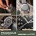 PRAESIDUS | Jungle Field - Watches for Men, Men's Wrist Watches - Field, Military - Popcorn Patina Dial, Light Gray Canvas Strap - Assembled in The USA | Gift