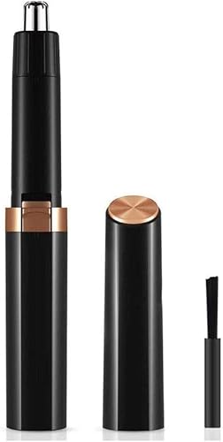 Recortadora de pelo para recortar el vello de la nariz y las orejas, todo en uno, para mujeres y hombres, funciona con pilas, cabezal de acero