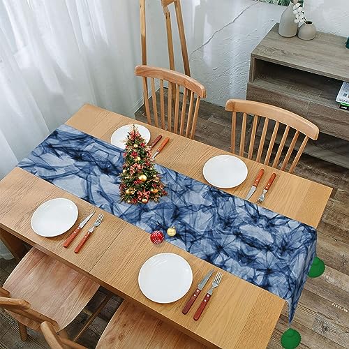 Chemin de table de Noël en marbre bleu pour sublimer vos repas de fêtes - 8