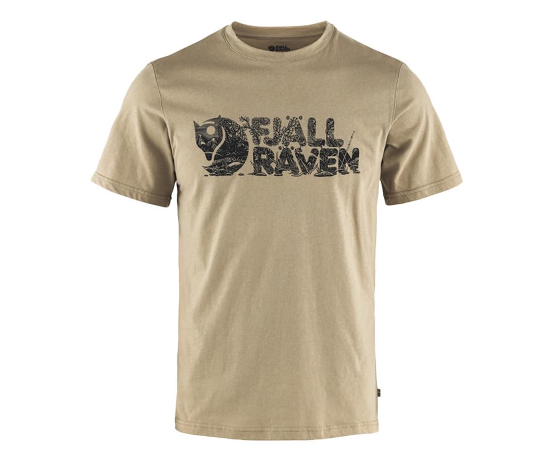 Fjällräven Men's Fossil Fjallraven 12600219-118 Lush Logo T-Shirt M T-Shirt Size Xl