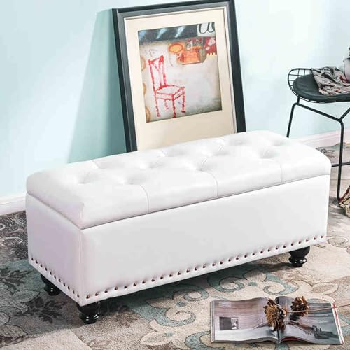 Banc de rangement pour chambre et salon au design rectangulaire chic