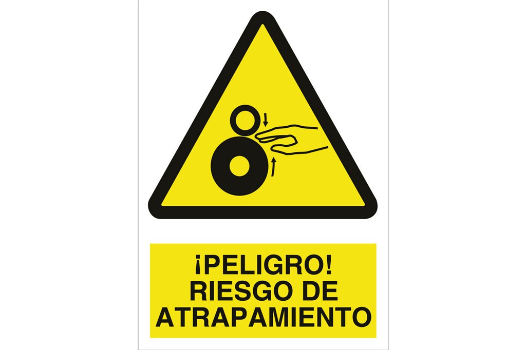 Cofan A21PL148105 - Señal de seguridad"​¡Peligro! Riesgo De Atrapamiento"