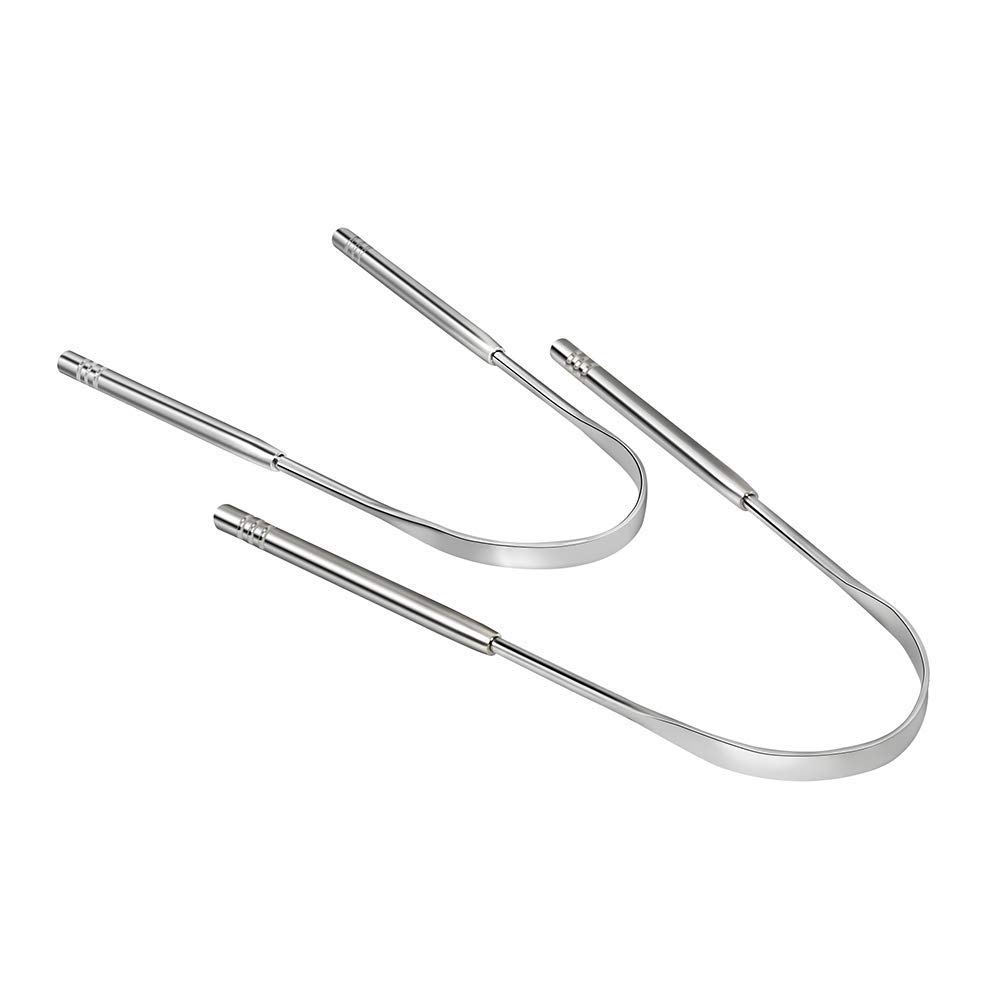 Tongue Scraper，Adult Kids Tongue Cleaner Stainless Steel