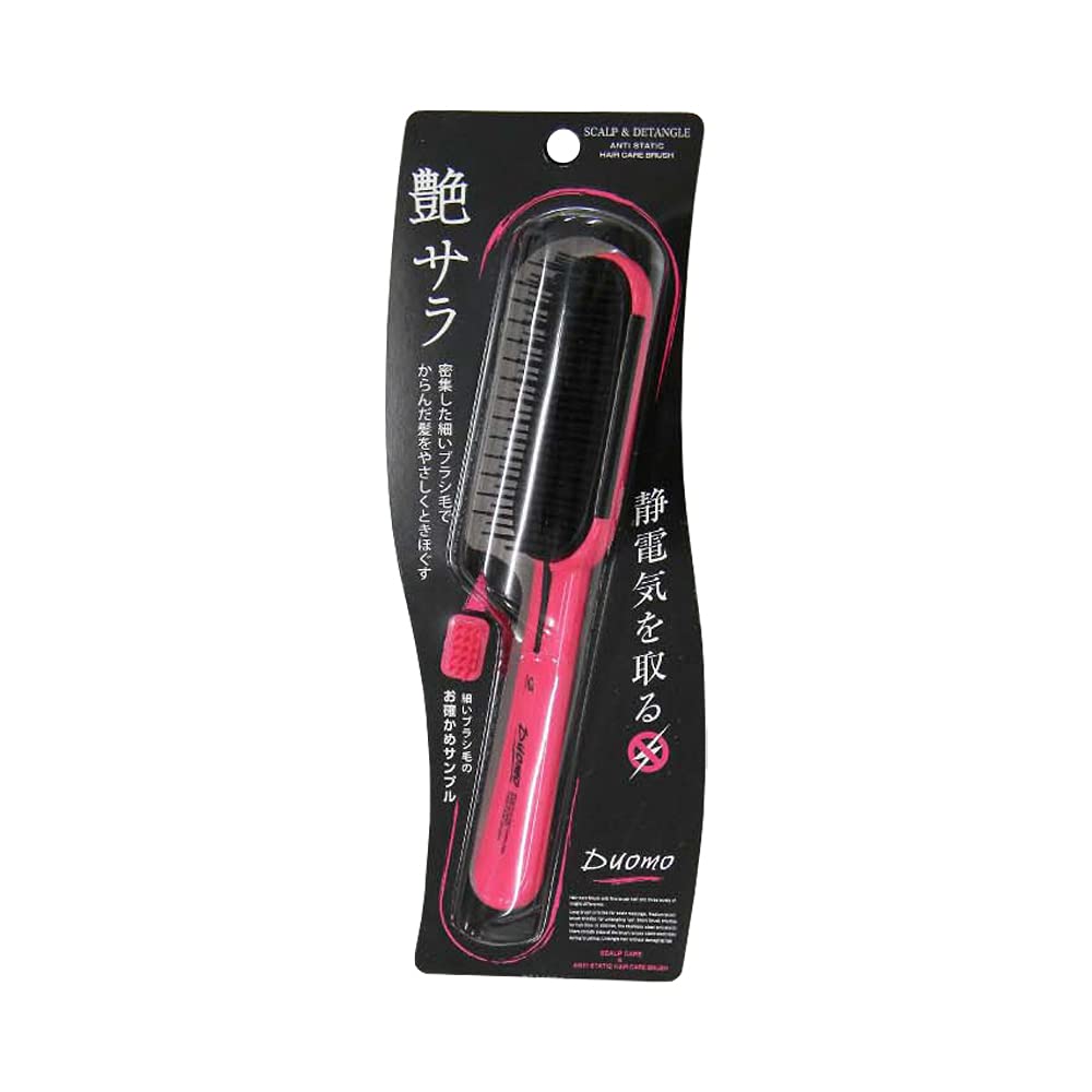 DUOMO スカルプ & デタングル 静電気除去 ヘアケアブラシ (1本)