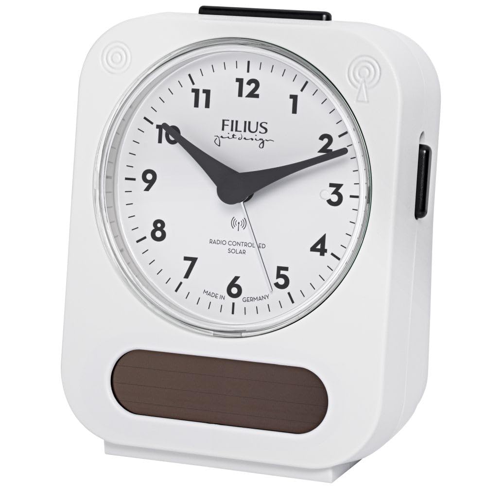 FILIUS Solar-Funk Wecker 0543-0, weiß