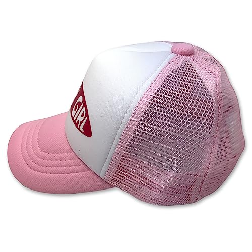Sol Baby Surfer Girl Pink Adjustable Snapback Mesh Trucker Hat - Summer Beach Baseball Cap for Infants, Toddlers & Youths4