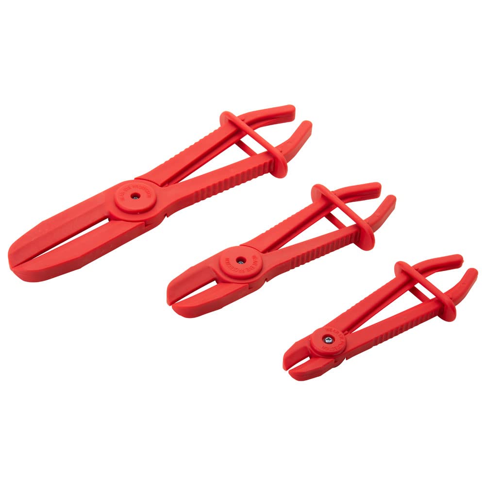 Tusk Hose Pinch-Off Pliers, Line Pinch/Clamp Pliers for Fuel, Brake, and Radiator Hoses, 3-Piece Set