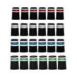 Sunbro Golf ピカピカシリーズ アイアン対応 ゴルフフェルール アイアンソケット シャフト部品 赤/緑/青/銀 10個入 (赤*黒)