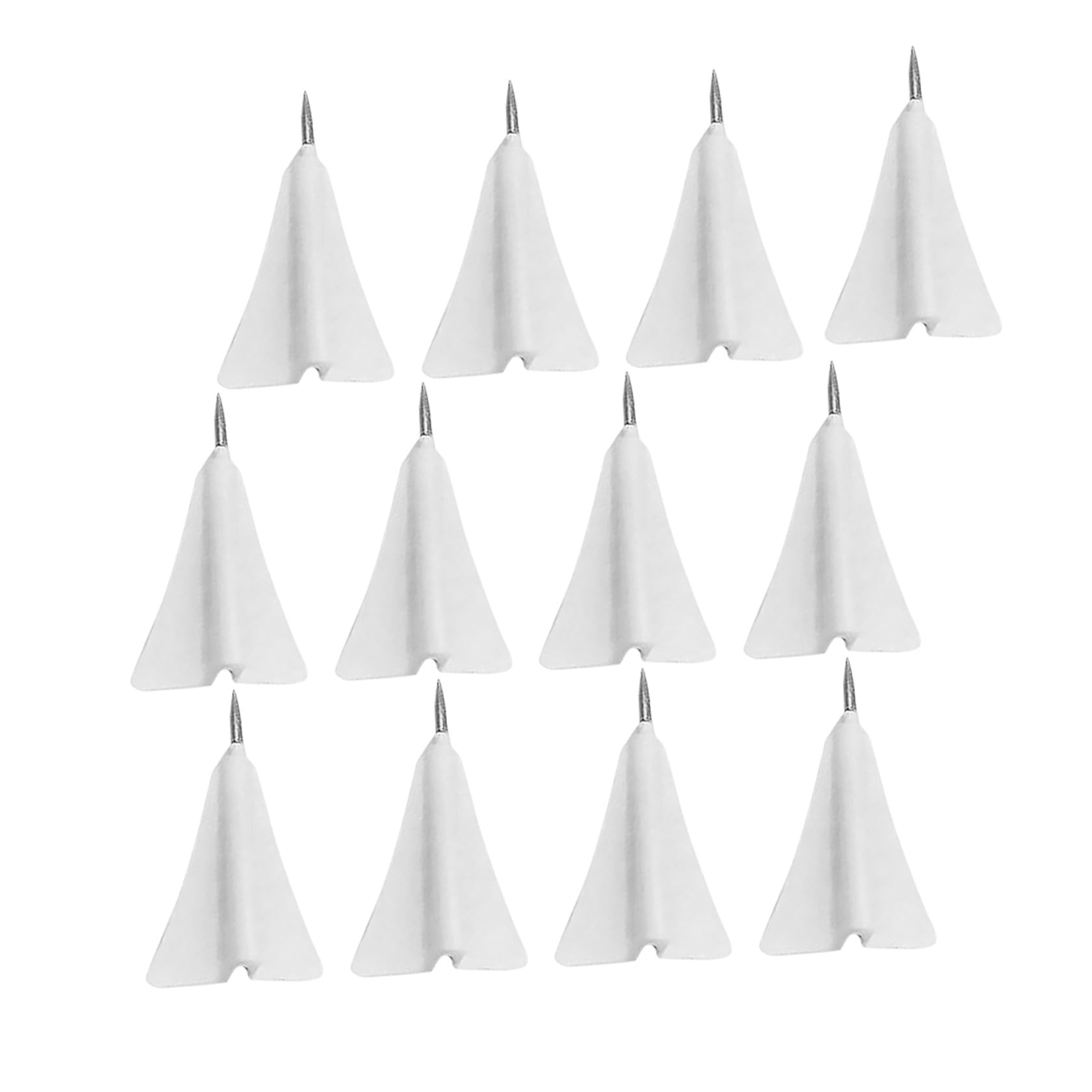 MAGICLULU Punaises Compactes Multifonctions en Papier Avion Lot de 12 pour Tableaux d'Affichage et Marque-Pages Accessoires de Bureau et Maison