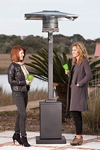 Golden Flame 46,000 BTUXL-Series Mocha Bronze Commercial Grade Propane Patio Heater w/Wheels