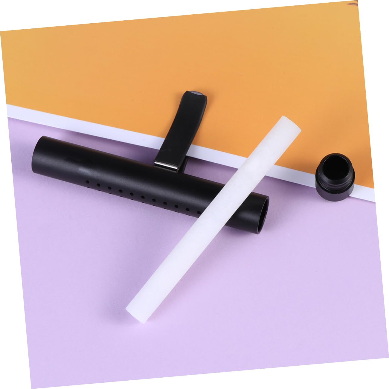 iplusmile 3pezzi Diffusore Di Per Auto Silicone Con Clip Per Ventilazione Profumo Per Auto Con Bastoncino Di Ricambio Design Elegante e Funzione Per Eliminare Odori Sgradevoli Nero